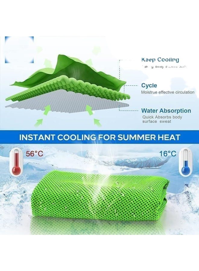 Cooling pads, ice-cold, soft, breathable microfiber, ideal for yoga, sports, running, gym, camping, fitness, and more. One pad, random color. - Image 1