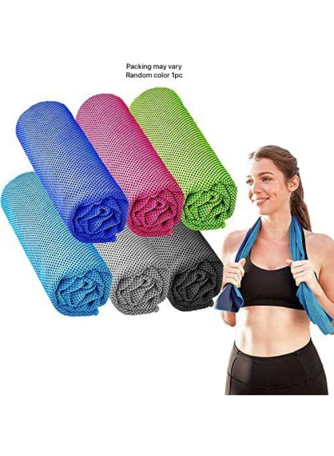 Cooling pads, ice-cold, soft, breathable microfiber, ideal for yoga, sports, running, gym, camping, fitness, and more. One pad, random color. - Image 3