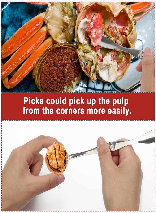 ويندسبيد مجموعة أدوات تكسير الجوز مكونة من 4 قطع، تتضمن كسارات جوز ويند سبيد، وثلاثة مشابك فتح، وأدوات لتكسير قشور الجوز، وأدوات لتكسير المأكولات البحرية، وكسارة قشور جراد البحر وسرطان البحر بمقبض مانع للانزلاق مع قطعتين من الملاقط (أحمر). - Image 5