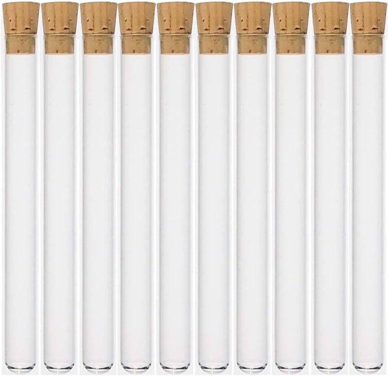 Karter Scientific 16X150mm Glass Test Tubes with Cork Stoppers - Pack of 10