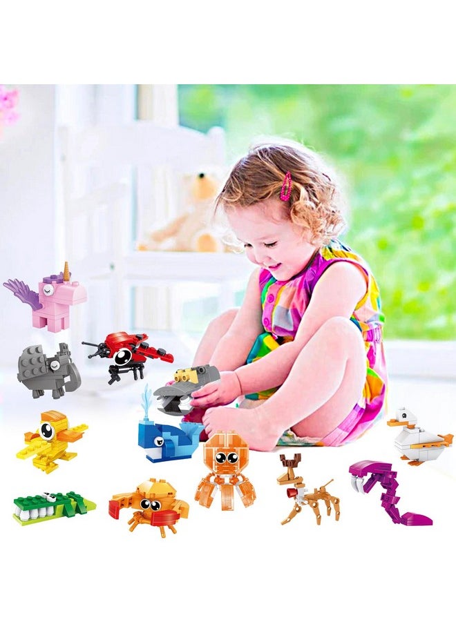 Jellydog Toy Jellydog Toy Party Favors for Kids,12PCS Mini Building Blocks Animal, Building Sets Stem Toys, Assorted Building Blocks Sets for Birthday Party Gift,Goodie Bags, Prize,Cake Topper  - Image 3