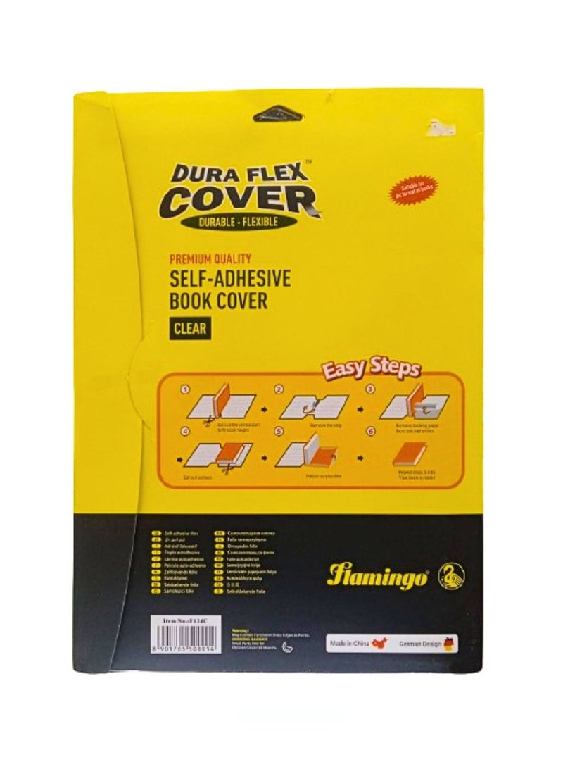 Flamingo Dura Flex Cover Self Adehsive Book Cover Emobossed 10 Sheets 525 x 375mm - Image 2