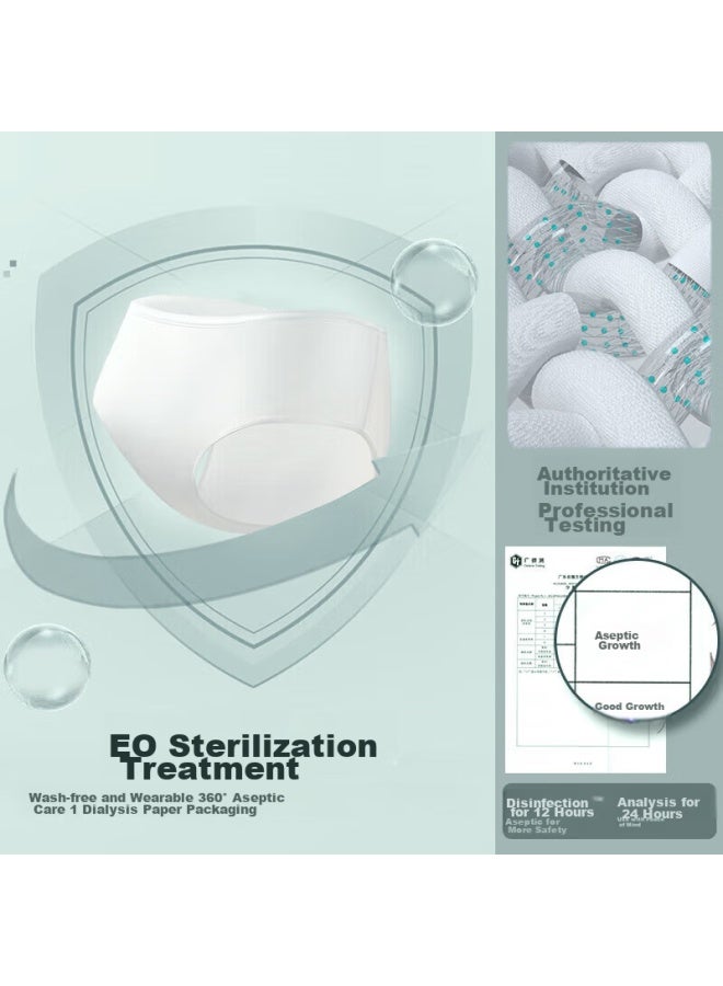 Sometimes, Disposable Cotton Underwear For Women, Travel Daily-use Briefs, Postpartum Sterile, No-wash, Portable, 5 Pieces Individually Wrapped, Xxl Size - Image 3