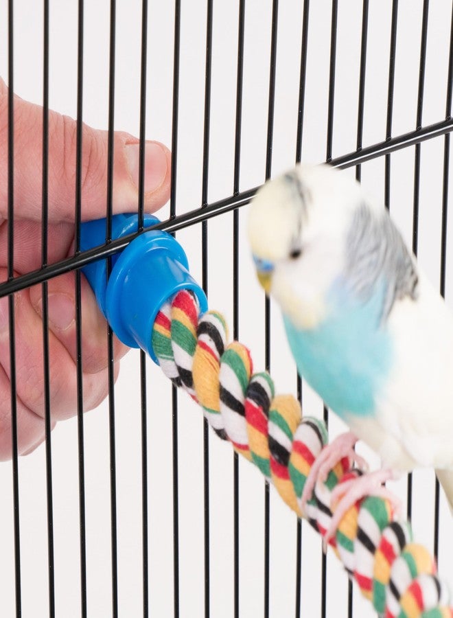 بين بلاكس مجثم حبل مرن ومتعدد الألوان من PENN-PLAX Bird Life - اصنع منحنيات وانحناءات ملونة وممتعة - مثالي للطيور الصغيرة والمتوسطة - طول 21 بوصة - Image 5