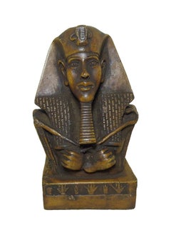 Generic Egyptian King Tut Head Face 3D Pharaoh Figurine Statue Ancient Handmade Sculpture 4 Handmade Sculpture Mythology 