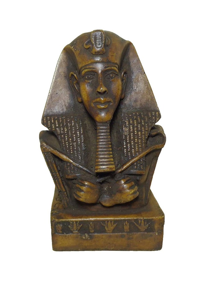Generic Egyptian King Tut Head Face 3D Pharaoh Figurine Statue Ancient Handmade Sculpture 4 Handmade Sculpture Mythology 