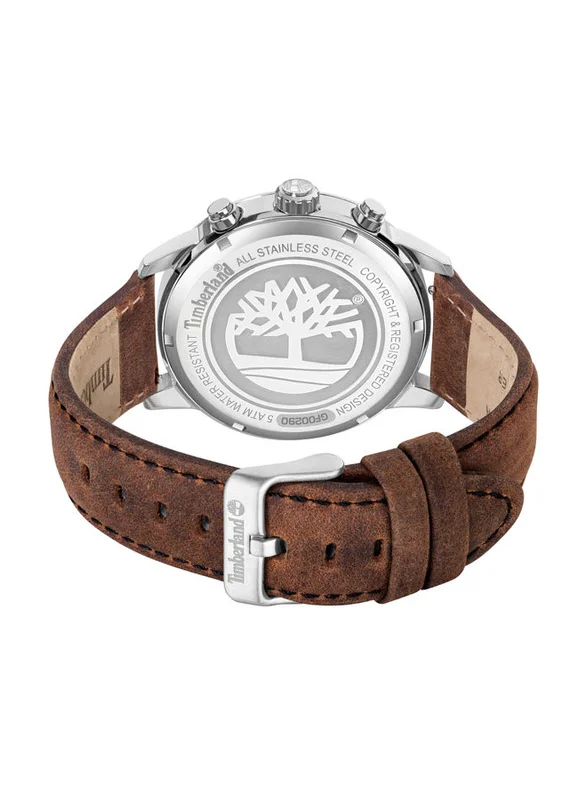 تمبرلاند Timberland Parkman Stainless Steel - Mens Watch - Black Dial, Brown Leather Strap