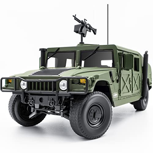 Supdex Die Cast Model Cars, 1/18 Scale Diecast Cars Metal Military Vehicles Toys, Army Toys Kids Car Friction Powered Armored Vehicle Model, Decorative Toy for Military Enthusiasts - Image 1