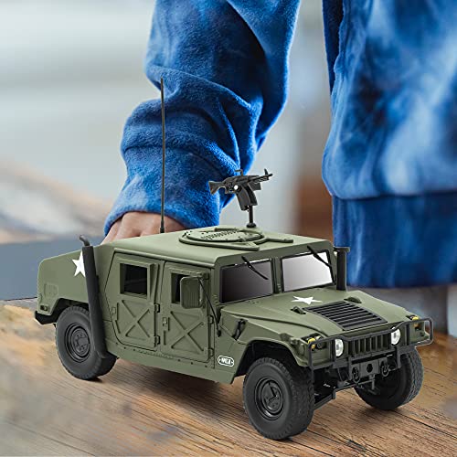 Supdex Die Cast Model Cars, 1/18 Scale Diecast Cars Metal Military Vehicles Toys, Army Toys Kids Car Friction Powered Armored Vehicle Model, Decorative Toy for Military Enthusiasts - Image 3