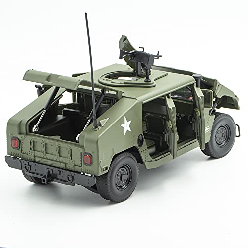 Supdex Die Cast Model Cars, 1/18 Scale Diecast Cars Metal Military Vehicles Toys, Army Toys Kids Car Friction Powered Armored Vehicle Model, Decorative Toy for Military Enthusiasts - Image 4