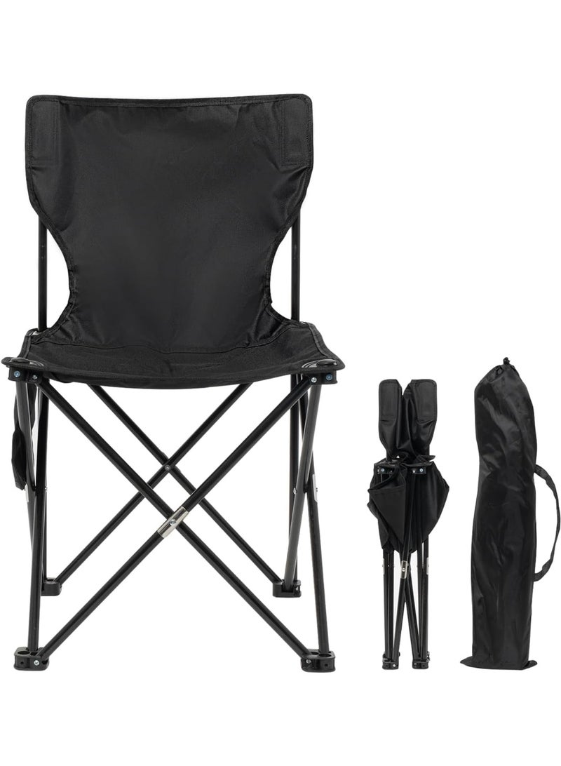 Portable Folding Camping Chairs with Back Support, Convenient for Travel, Fishing, Hiking, BBQ, Beach with Large Carry Bag ( Color May Vary) - Image 1