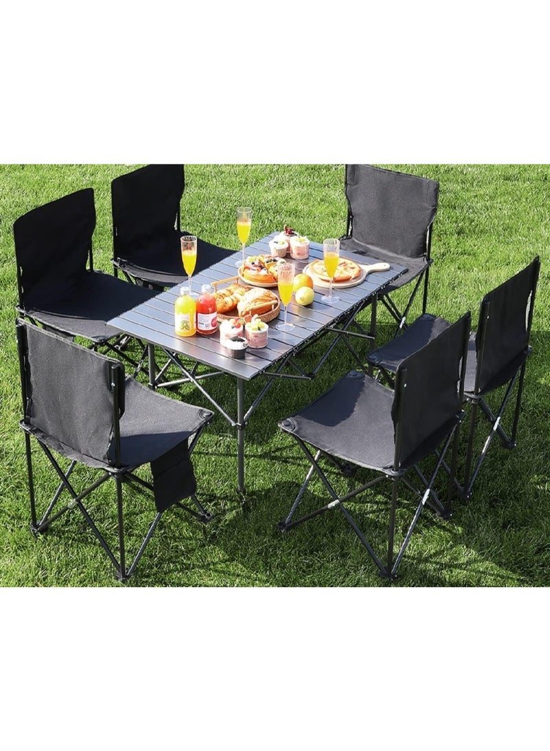 Portable Folding Camping Chairs with Back Support, Convenient for Travel, Fishing, Hiking, BBQ, Beach with Large Carry Bag ( Color May Vary) - Image 3