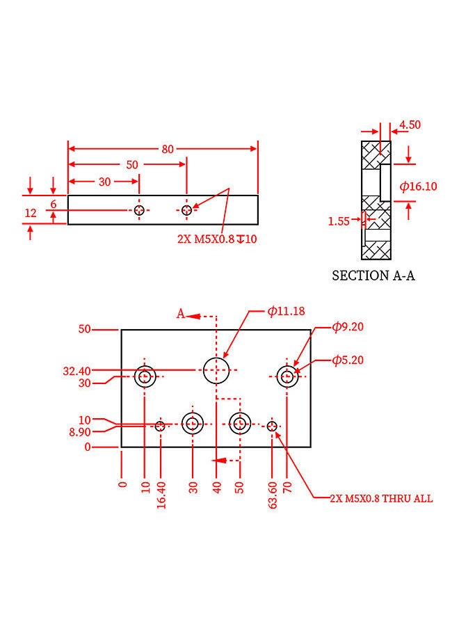Two Trees - TwoTrees 200mm 4080U Aluminum Linear Guide Slide DIY CNC Router Parts for 3D Printer Engraving Machine - Image 1