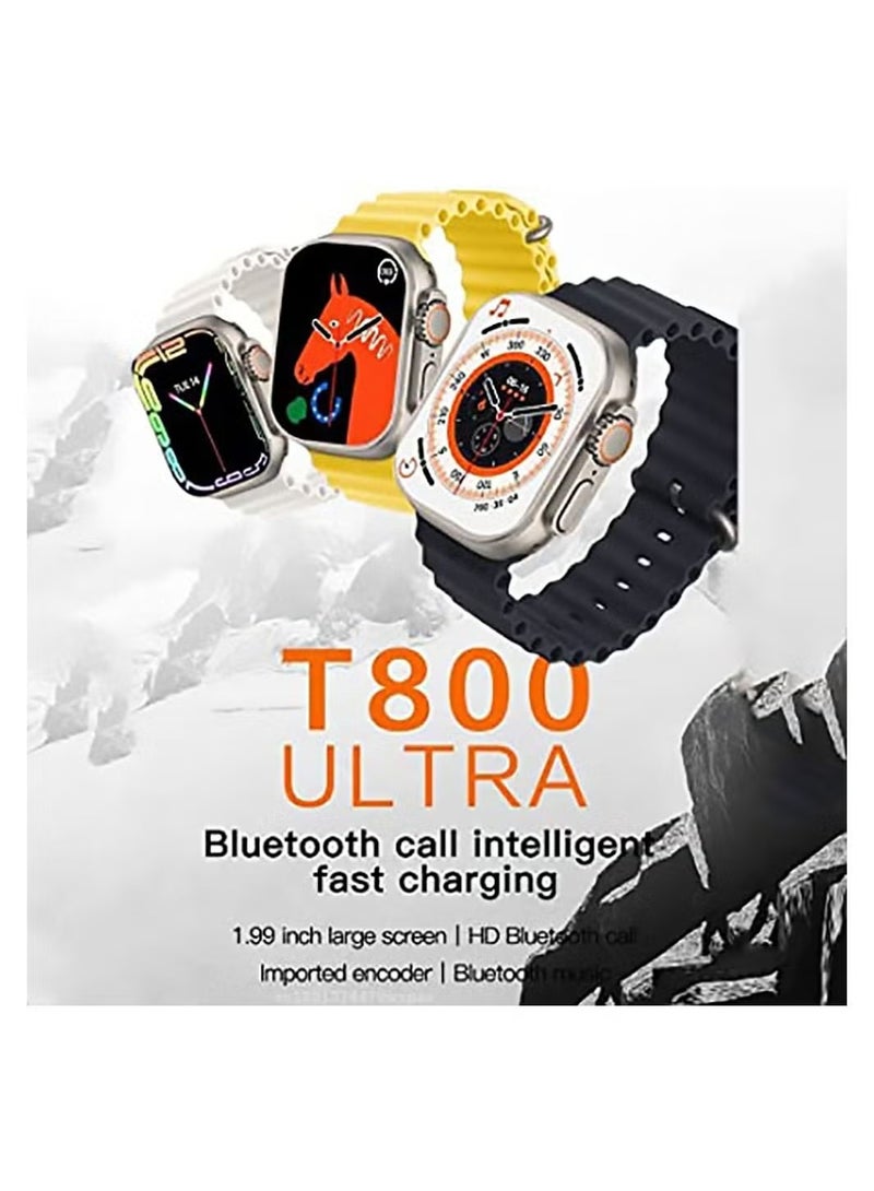 Raxoom Smart Watch Ultra T800 Multi Functional Wireless Charging Super Fast Latest Smart Watch. G Tab FT 8 Pro Amoled 2.02 Inch HD Full Screen Display Smartwatch  - Image 2