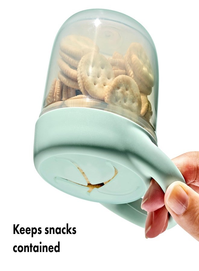 OXO Tot Snack Cup with Lid - 2 Pack, Opal and Blossom - Image 3