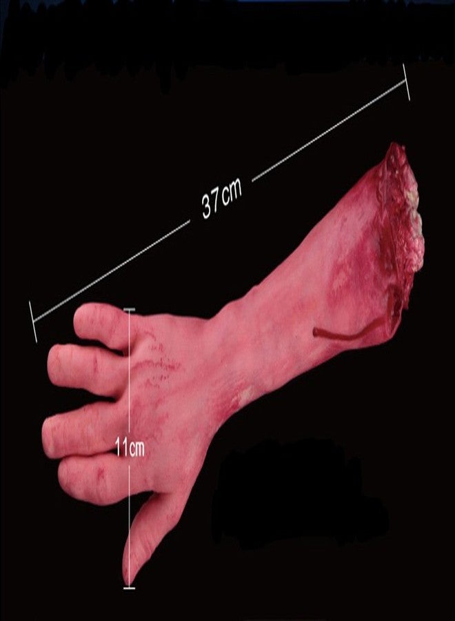 Bezall Halloween Body Parts Props, Bloody Fake Severed Arm Realistic Broken Hand for Halloween Horror Party Haunted House Decorations (Small Broken Arm) - Image 4