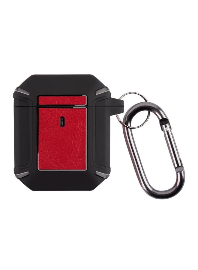 erorex Leather Texture Armor Earphone Protective Case For AirPods 2 / 1 - Image 1