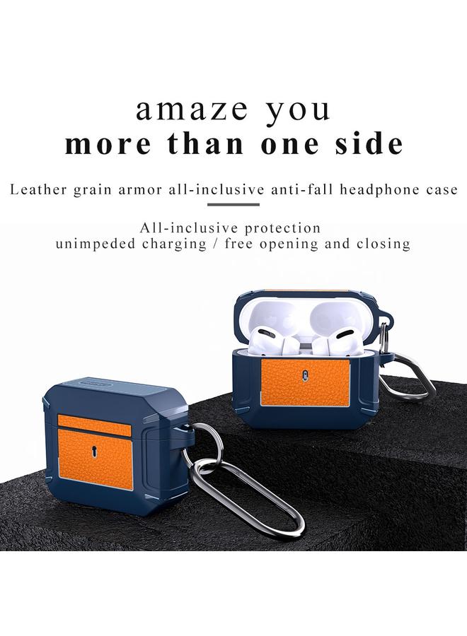 erorex Leather Texture Armor Earphone Protective Case For AirPods 2 / 1 - Image 2