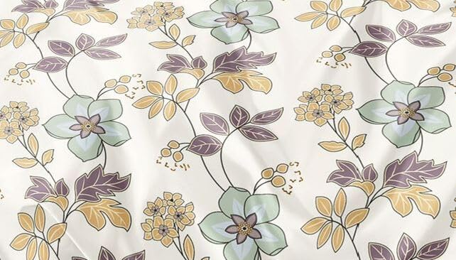 DECOR2ADMIRE 300 Thread Count Cotton Queen Size Floral Printed Double Bedsheet with Two Pillow Covers for Home White Floral - Image 2