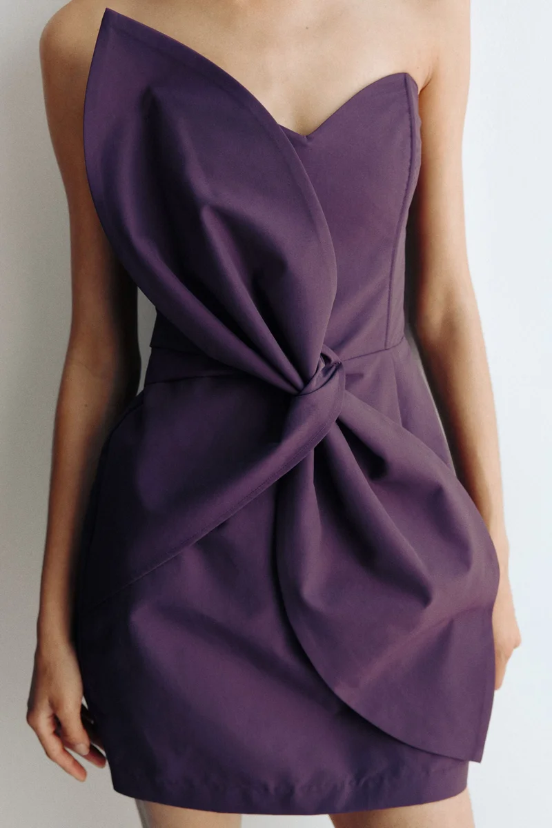 H&M Knot-detail bandeau dress