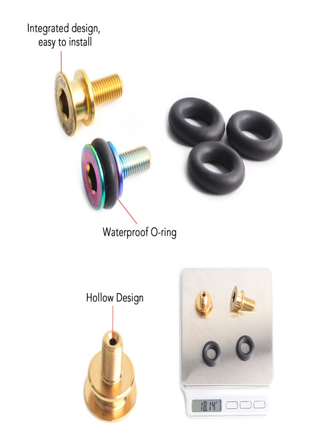 RISK M8x15mm Square Hole Crankset Bottom Bracket Bolts Crank Arm Bolts Bike Crankset Bolts Bicycle Crankset Nuts - Image 2