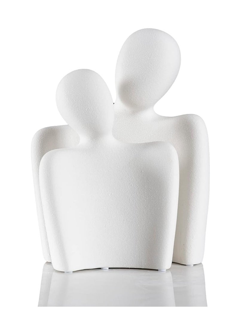 Butiliveen Couple Gifts, Ceramic Couple Sculpture Decor, Anniversary Wedding For Her, Valentines Day Gifts For Wife Husband, Abstract Figure Statue For Home Decoration, Off White - Image 5