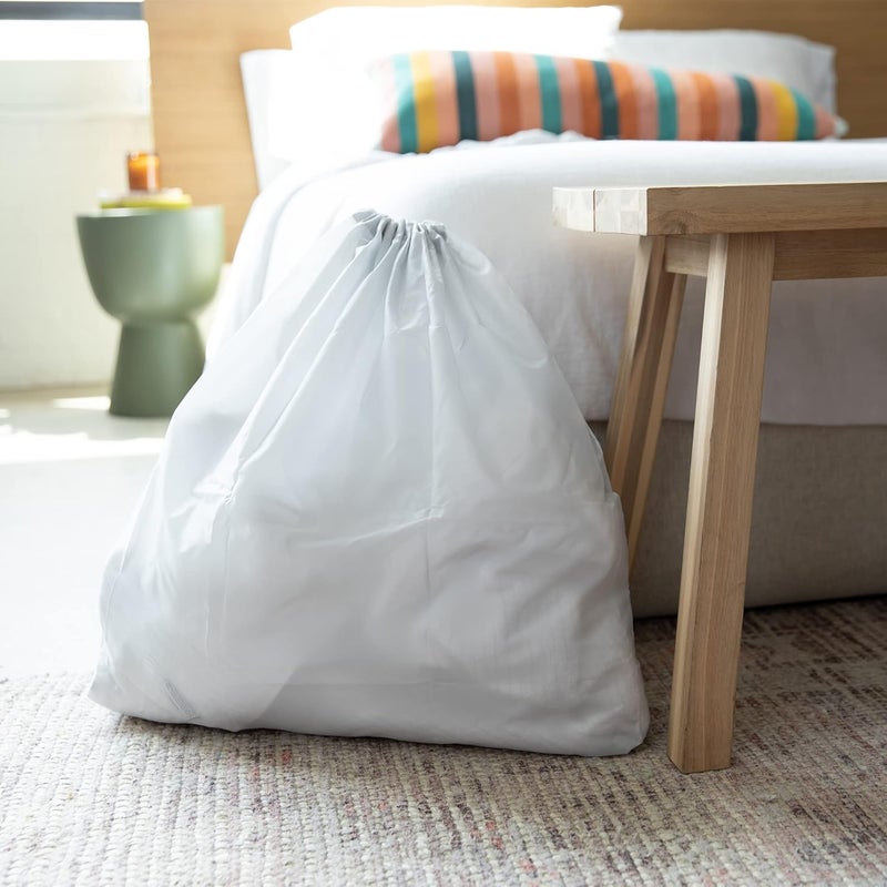 Miamica Travel Laundry Bag Peace and Love  Measures 21 x 22 When Fully Opened  Foldable Laundry Bag with Drawstring Closure  Durable Lightweight Travel Accessories - Image 3