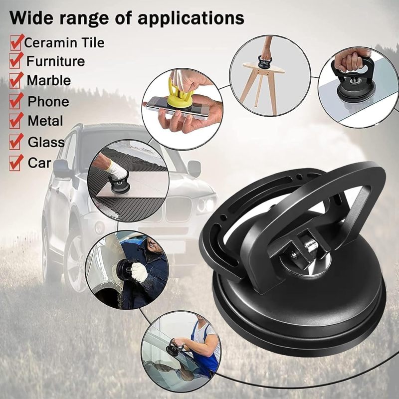 Dent Puller,Car Dent Puller,3 Pack Handle Lifter,Powerful Car Dent Remover,Suction Cup Dent Puller and Paintless Dent Repair Kit for Car Body Dent 5.4in - Image 3