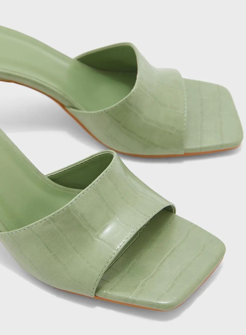 FYOR One Strap Low Heel Sandals