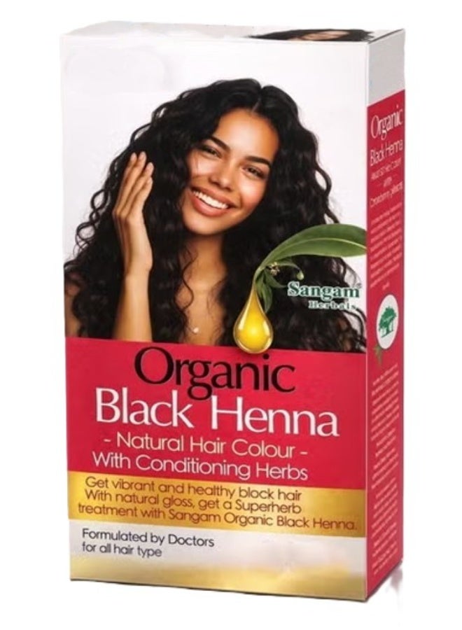 Organic Black Henna 80g – Natural Hair Color with Conditioning Herbal Formula - Image 2