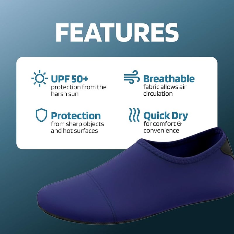 Slipstop water shoes for Women and Men - Quick-Dry Aqua Pool Socks Beach Shoes - Barefoot Shoes for Yoga, Indoor and outdoor activity - Black … - Image 5