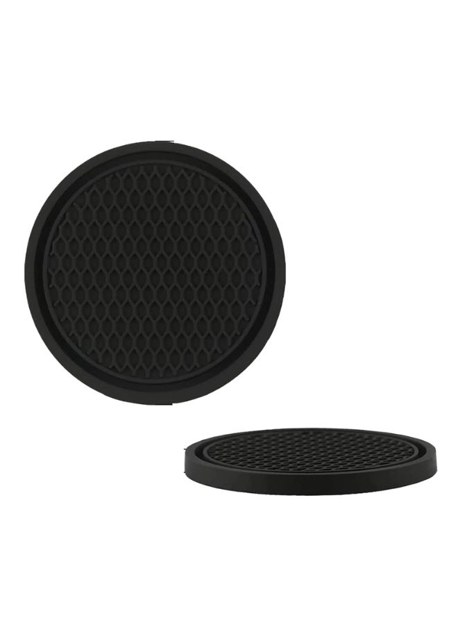 Toby's Toby’s Car Cup Holder Coaster, Silicone Cup Holder Insert, Universal Non-Slip Cup Holders, Car Accessories Interior (2Pcs) Black - Image 1