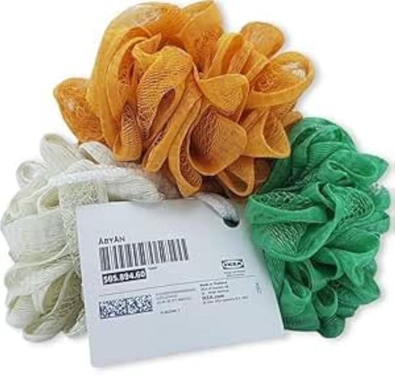 IKEYA Bath Sponge 3 Piece Multi Color