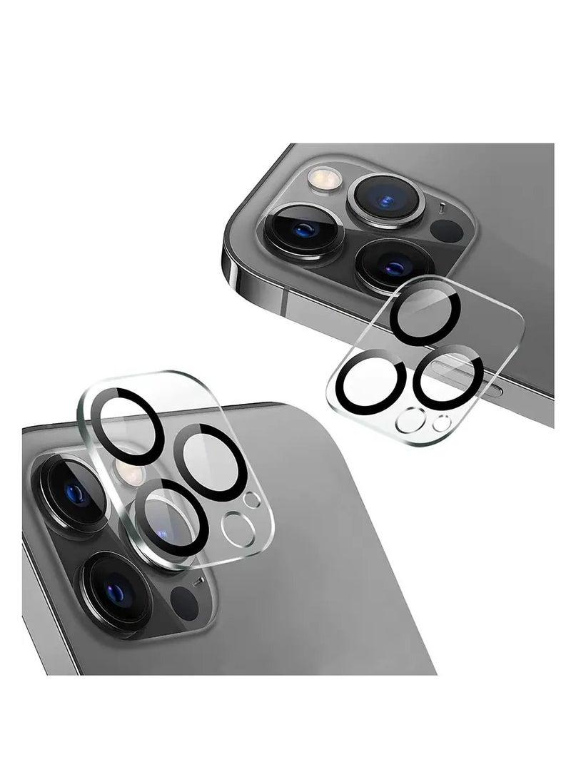 Unipha - Camera Lens Protector For iPhone 15 Pro Clear/Black - Image 1