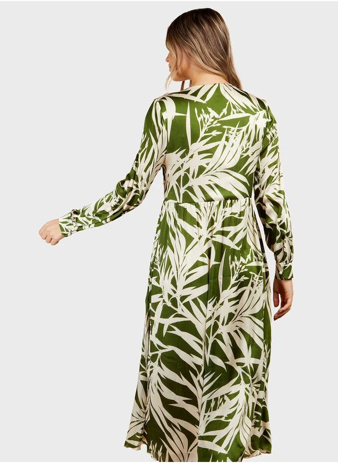 Little Mistress Printed Midi Dress by Vogue Williams