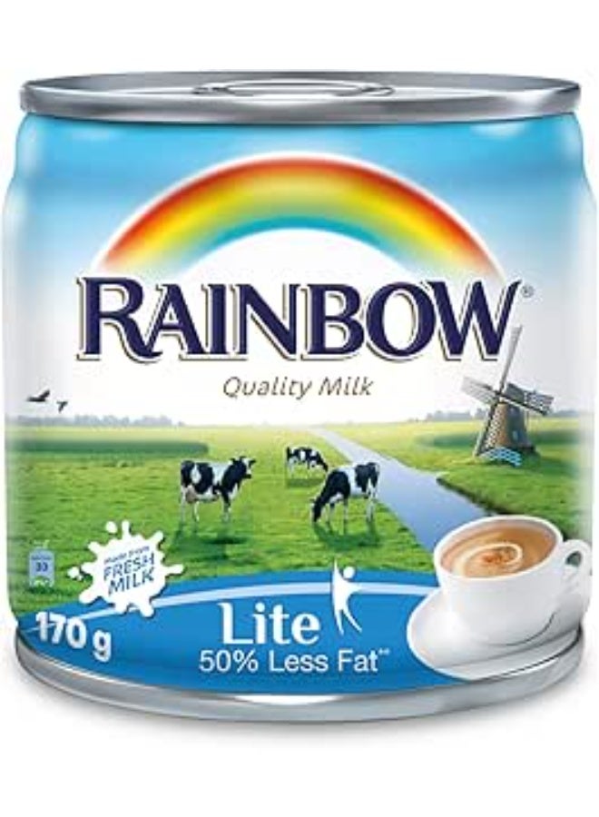 رينبو حليب رينبو لايت الطازج المبخر، 170 مل - Image 1