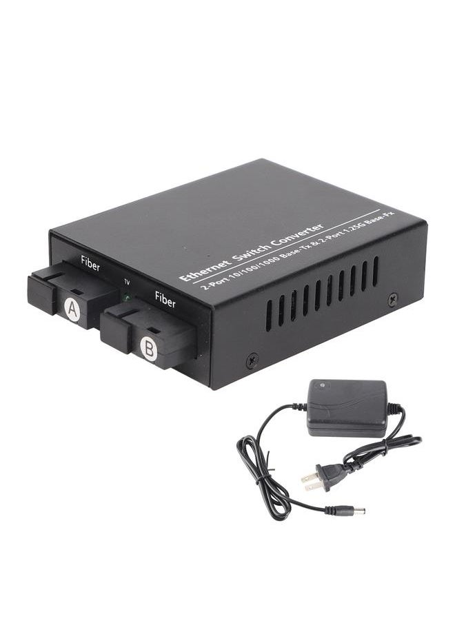 Thoraya TLG-G222SB-20A/B Photoelectric Converter 10/100/1000M/Single Fiber/Single Mode Fiber Transceiver Gigabit 2 Optical Ports 2 Electrical Ports 20km Multi-function Compatibility RJ-45 Port US Standard  - Image 1