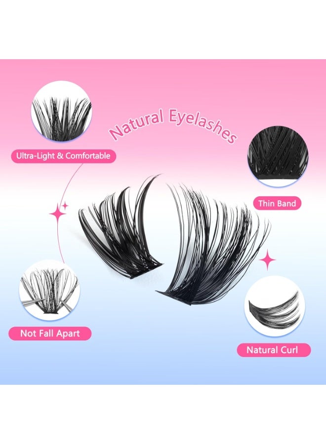 CMAYOME Lash Clusters Kit,  10D 20D 30D 40D Lash Extension Kit with Lash Bond and Seal, 560Pcs Individual Lash Clusters with Lash Tweezers, Lash Remover and Eyelash Brush - Image 4