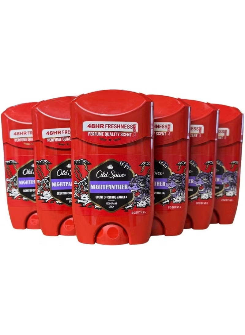 أولد سبايس نايت بانثر مزيل العرق عصا للرجال حزمة من 6 - Image 1