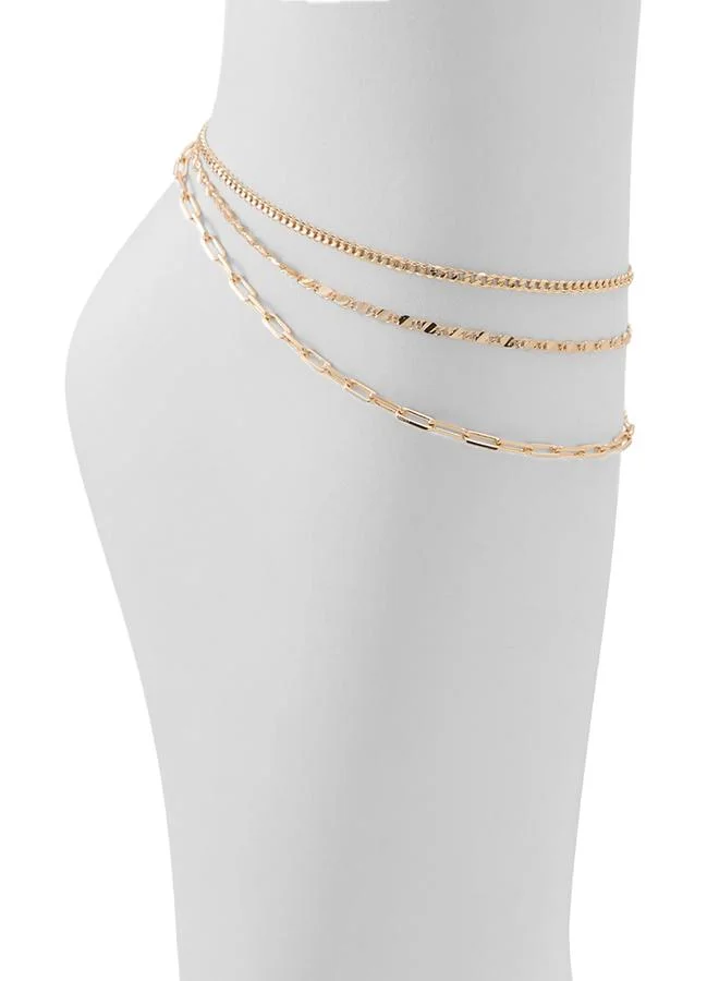 Divina Ladies Gold Anklet