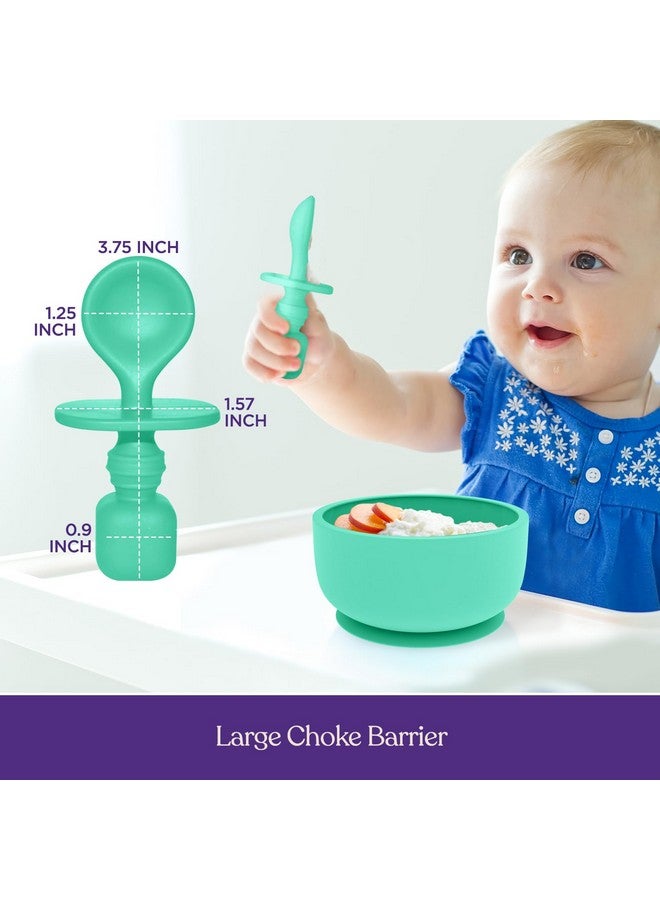 SPERRIC Suction Bowl with Lids and Spoons, Extra Strong Baby Suction Bowls, Baby Bowls 0-6 Months, Infant Babies & Toddler, BPA Free Baby Bowls, Silicone Baby Feeding Set, Baby Feeding Essentials - Image 1