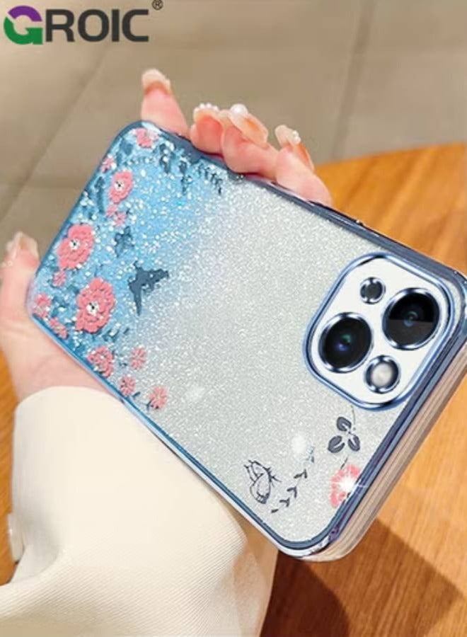 GROIC جراب لهاتف iPhone 15، جراب واقٍ رفيع رفيع لامع ناعم من مادة TPU مقاوم للصدمات، غطاء واقٍ مقاوم للصدمات غير قابل للانزلاق بلون متدرج لامع لهاتف iPhone 15 مقاس 6.1 بوصة - Image 1