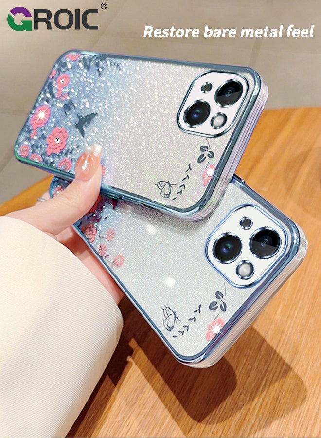 GROIC جراب لهاتف iPhone 15، جراب واقٍ رفيع رفيع لامع ناعم من مادة TPU مقاوم للصدمات، غطاء واقٍ مقاوم للصدمات غير قابل للانزلاق بلون متدرج لامع لهاتف iPhone 15 مقاس 6.1 بوصة - Image 2