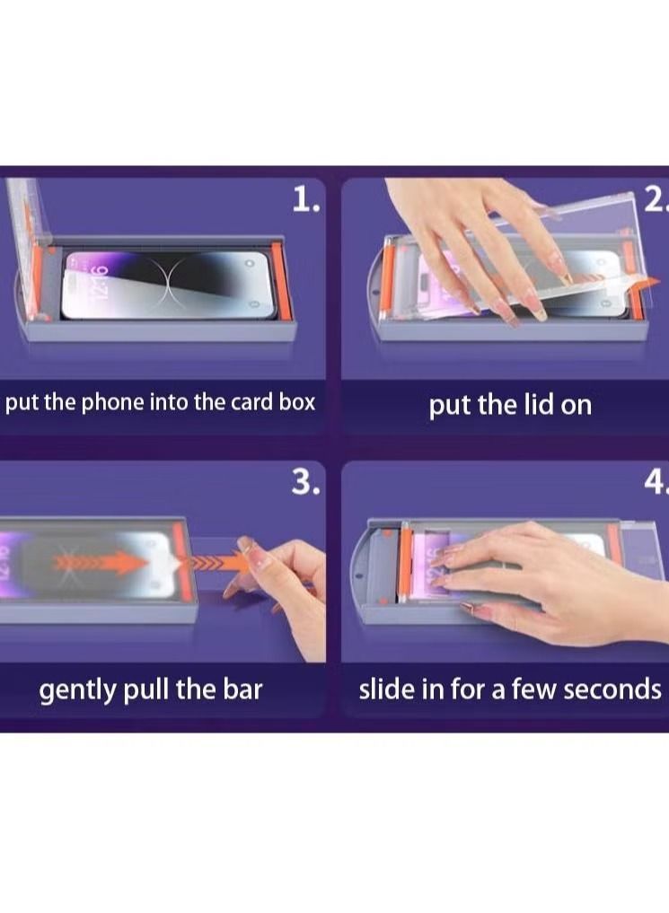 إيف iPhone 13/13 Pro / 14 واقي شاشة الخصوصية مع أداة - Image 2