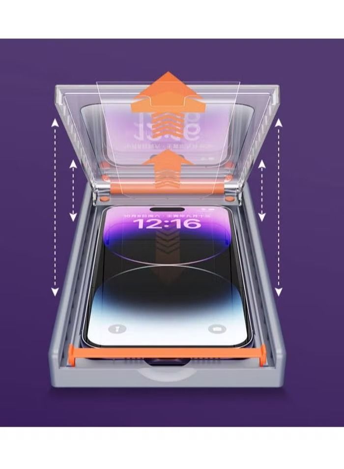 إيف iPhone 13/13 Pro / 14 واقي شاشة الخصوصية مع أداة - Image 1