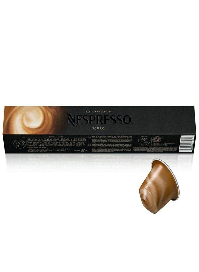 Nespresso 10 capsules of SCURO