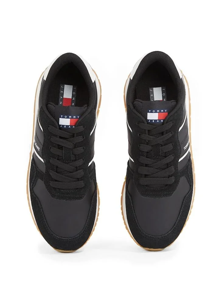 تومي جينز Logo Detail Lace Up Low Top Sneakers