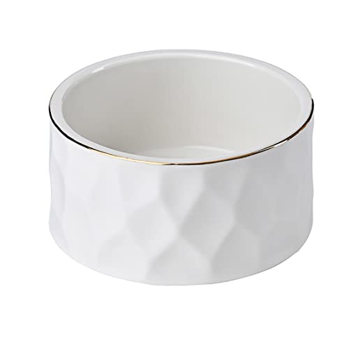 Aewill Ceramic Paper Clip Holder Ceramic Paper Clip Dispenser Organizer for Office Desk Binder Clip Holder (White) - Image 1