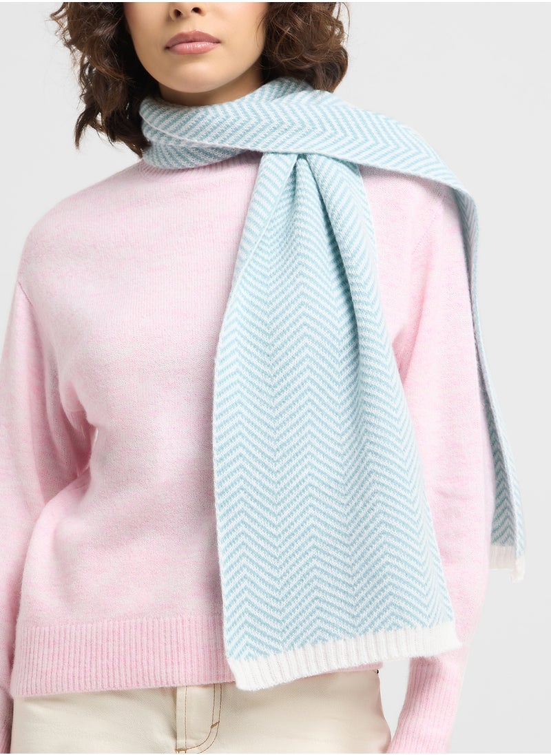 ELLA Herringbone Knitted Winter Scarf  - Image 4