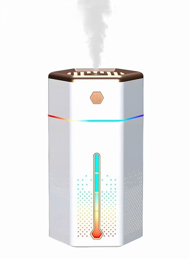 Humidifiers For Bedroom,1L Cool Mist Humidifier With 7 Color Night Lights,USB Powered Aroma Diffuser,Car Air Humidifier,Quiet Humidifier,Portable Desk Humidifier,Auto Shut-Off Air Vaporizer,White